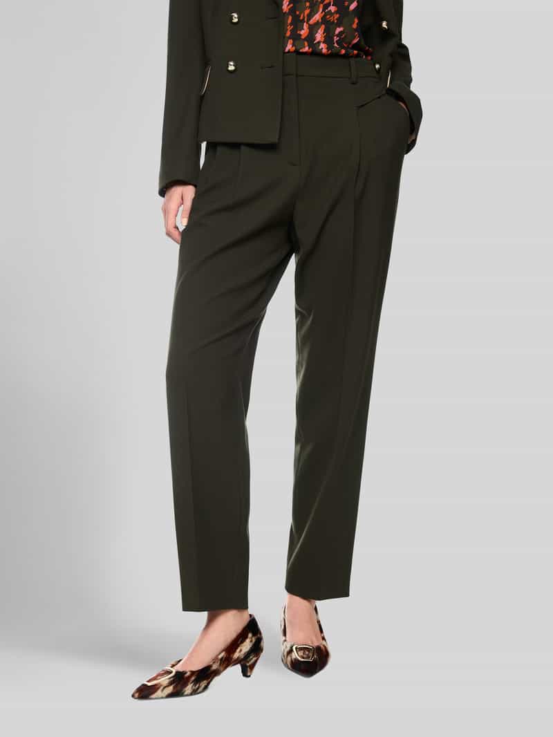 Marc Cain Regular fit pantalon met viscose