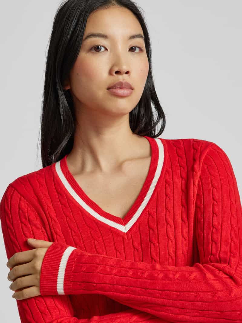 Christian Berg Woman Gebreide pullover met ribboorden