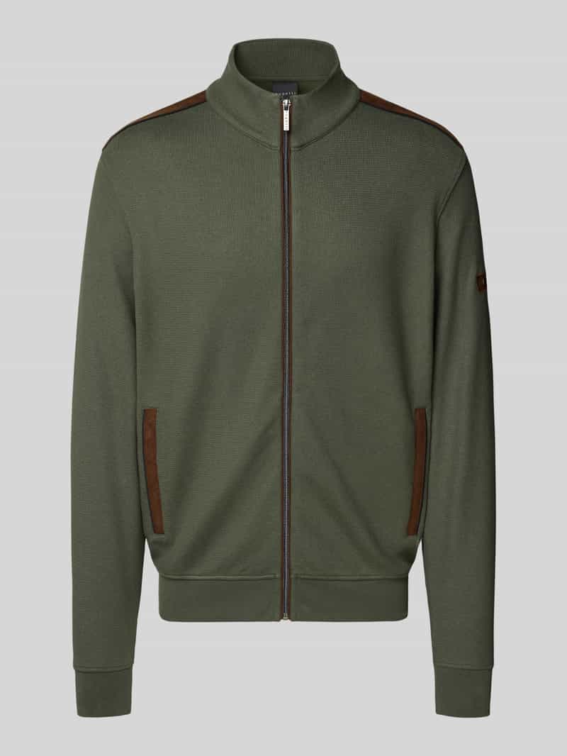 Bugatti Sweatjack met opstaande kraag model 'Selanik'