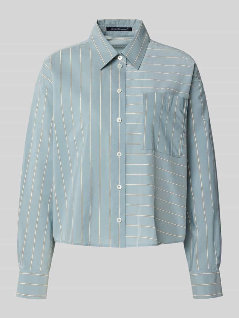 LUISA CERANO Regular fit blouse met borstzak