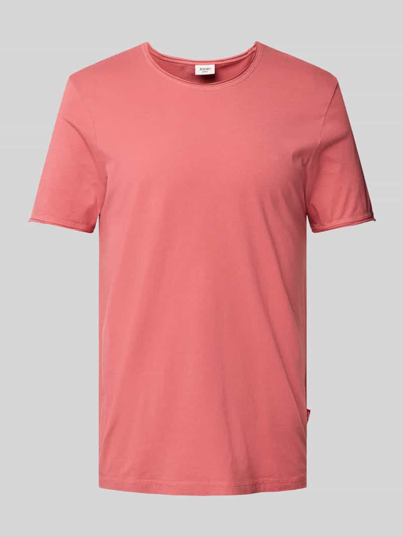 JOOP! JEANS T-shirt met geribde ronde hals model 'Cesare'
