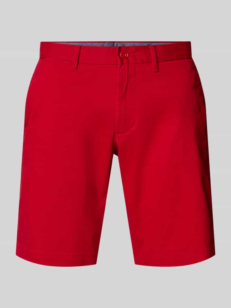 Tommy Hilfiger Slim fit korte chino van een mix van katoen en elastaan