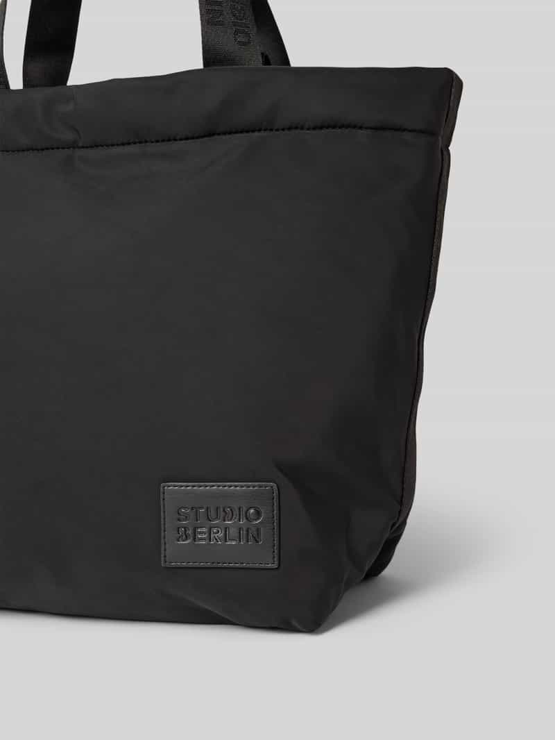 STUDIO BERLIN Shopper met logopatch model 'Prenzlau'