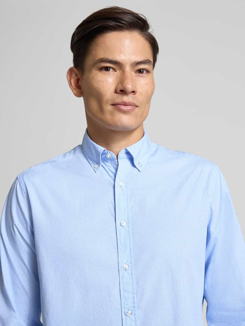 Christian Berg Men Vrijetijdsoverhemd met knoopsluiting