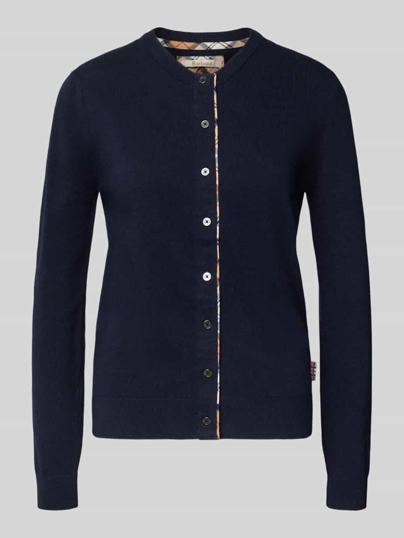 Barbour Regular fit gebreid jack van een mix van wol en katoen model 'PENDLE'