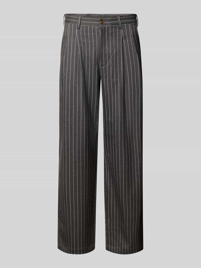 PROHIBITED Broek met wijde pijpen en achterzakken model 'Pinstripe'