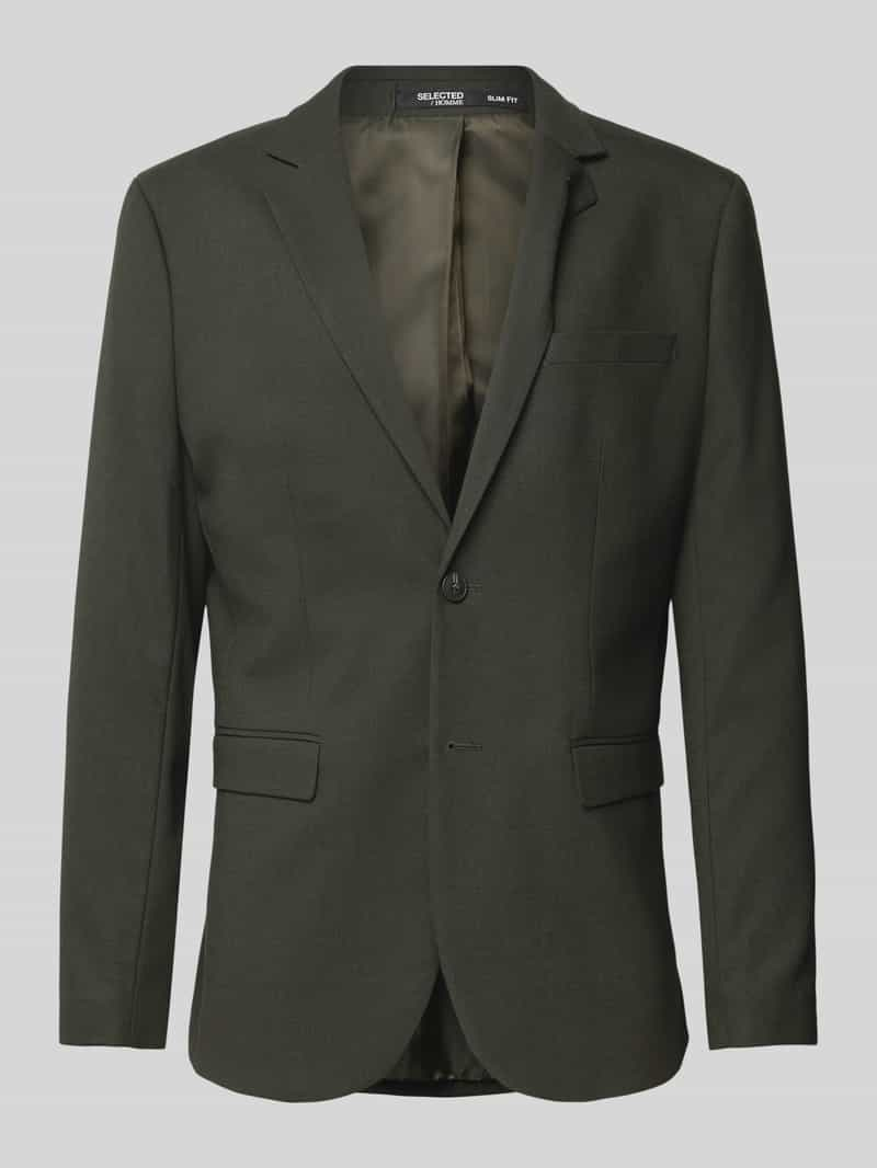 Selected Homme Slim fit colbert met paspelzak op de borst, model 'NEIL'