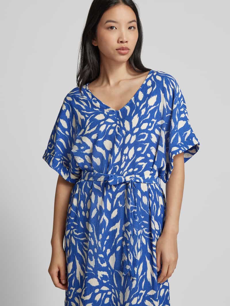 Vila Midi-jurk met strikceintuur model 'AYA BEA''