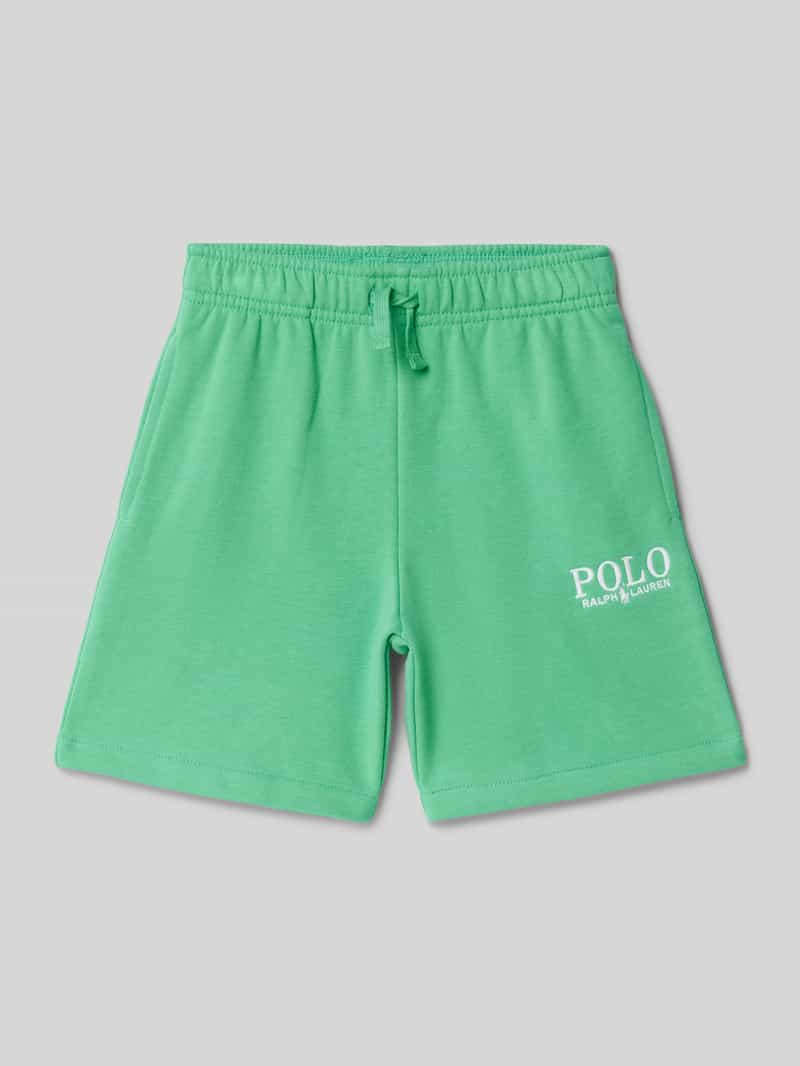 Polo Ralph Lauren Kids Regular fit sweatshorts met labelstitching