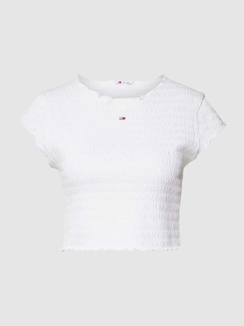 Tommy Jeans Kort T-shirt met geschulpte zoom