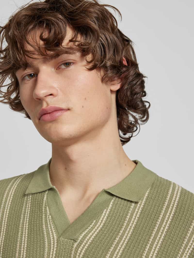Blend Slim fit poloshirt met ribboorden model 'BHAMOS'