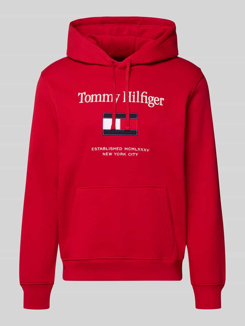 Tommy Hilfiger Regular fit hoodie van katoenmix