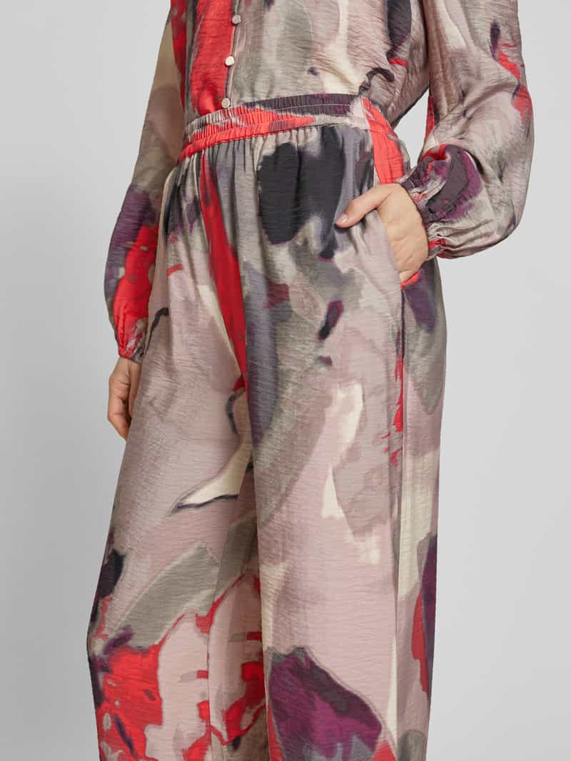 YAS High waist broek in kreuklook model 'KAMINA'