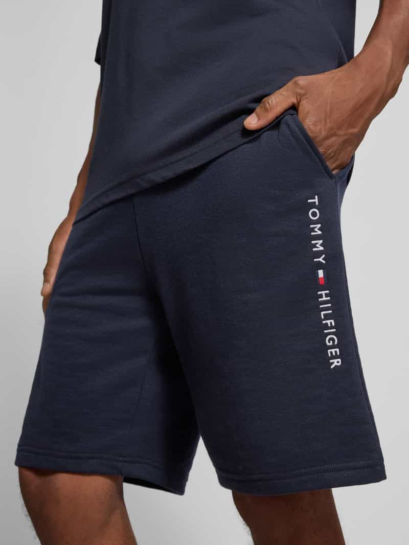 Tommy Hilfiger Regular fit bermuda's van katoenmix