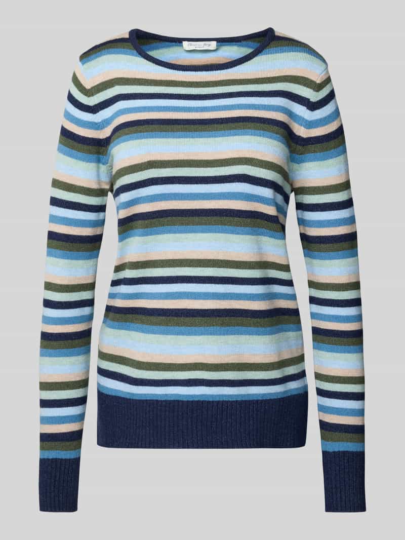 Christian Berg Woman Gebreide pullover van viscosemix met ronde hals