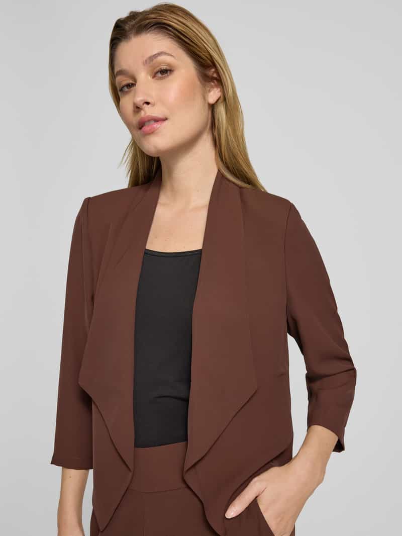 Zero Regular fit blazer met 3 4-mouwen