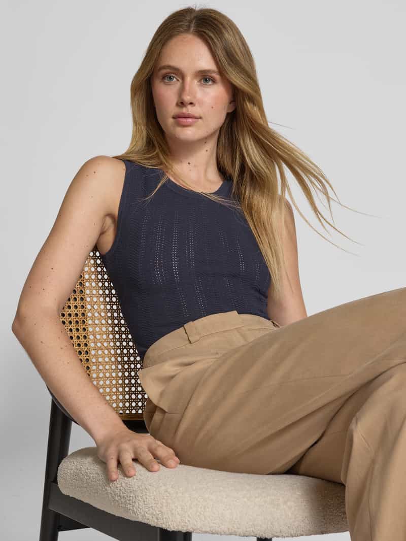 comma Tanktop in gebreide look