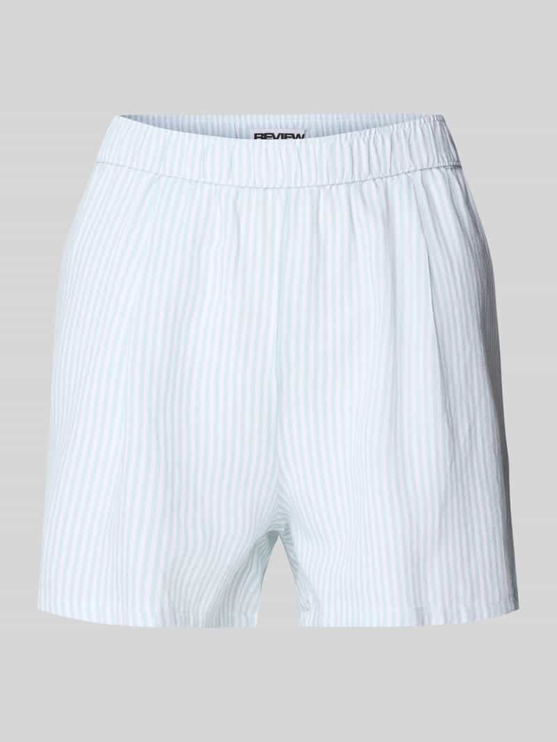Review Relaxed fit korte broek met plooien