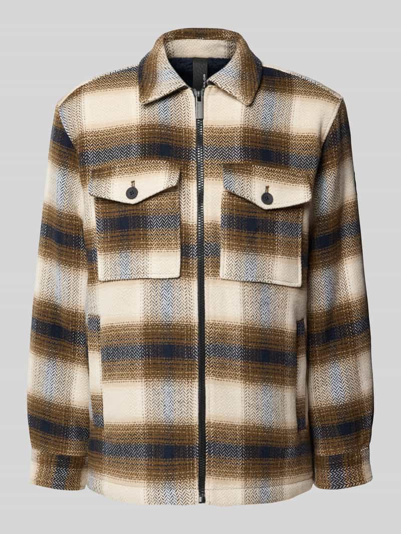 Tom Tailor Comfort fit overhemdjack met voering van teddybont