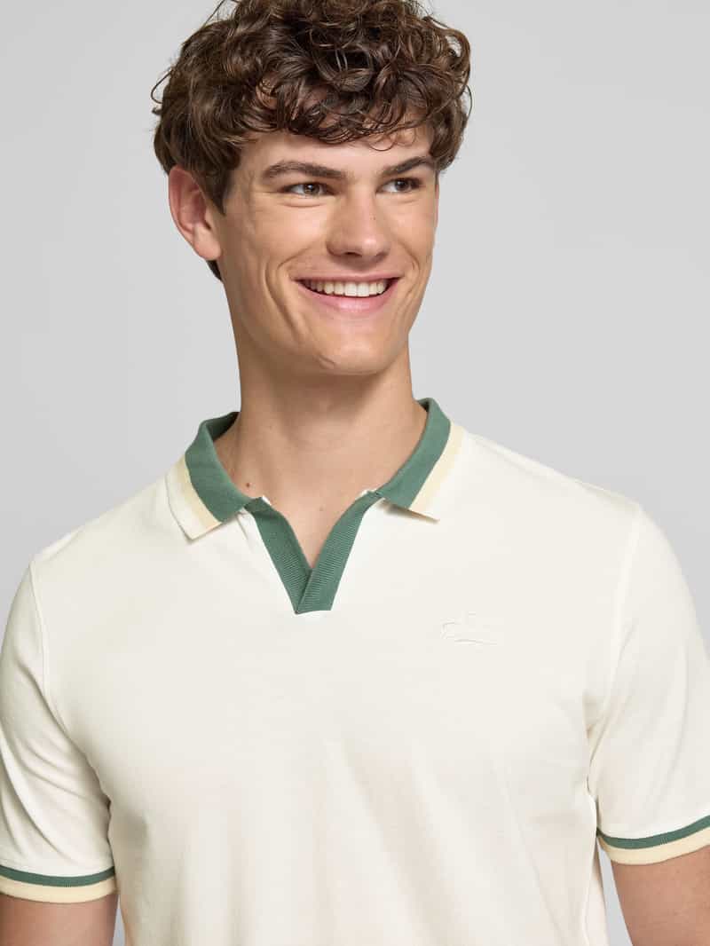 Blend Regular fit poloshirt met V-hals model 'Evo'