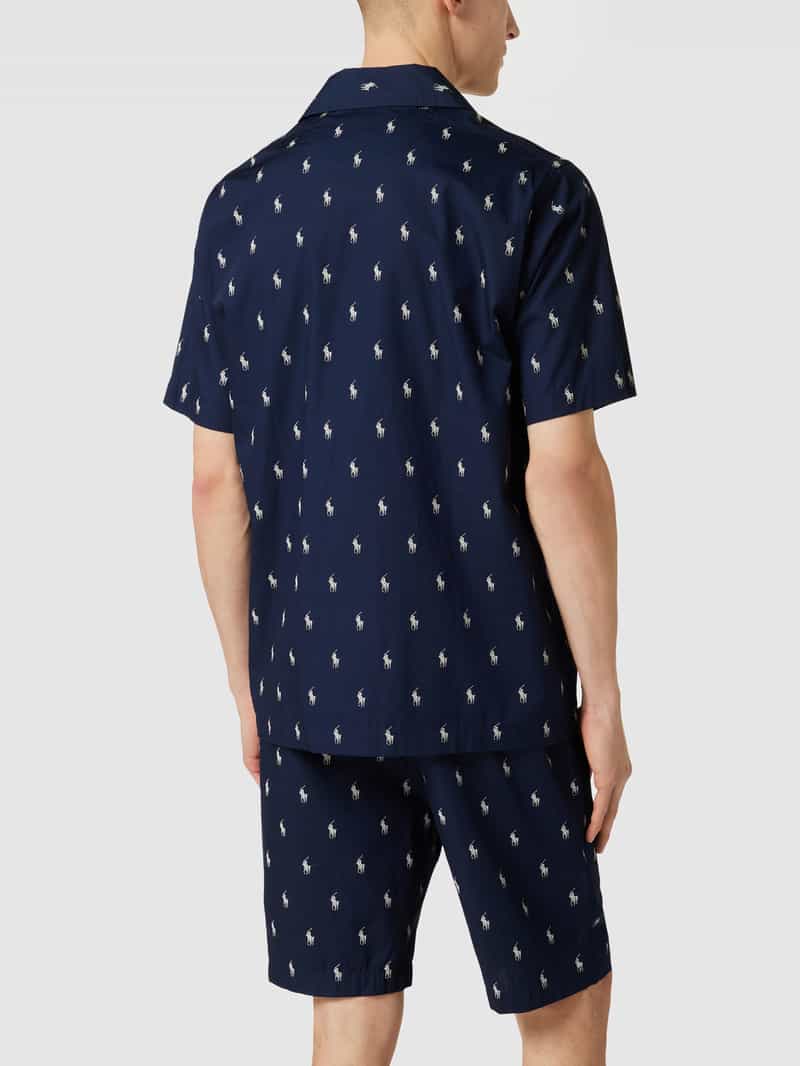 Pyjama met all-over logomotief, model 'WOVEN' Polo Ralph Lauren Underwear