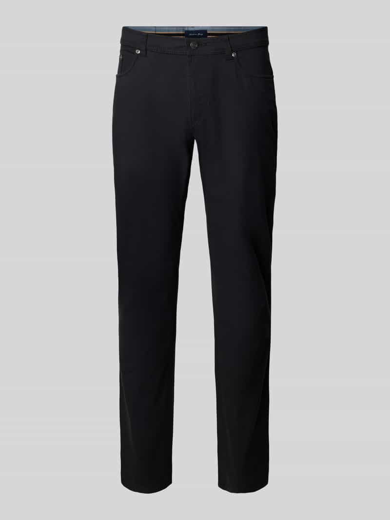 Christian Berg Men Slim fit stoffen broek met biologisch katoen en 5-pocketmodel