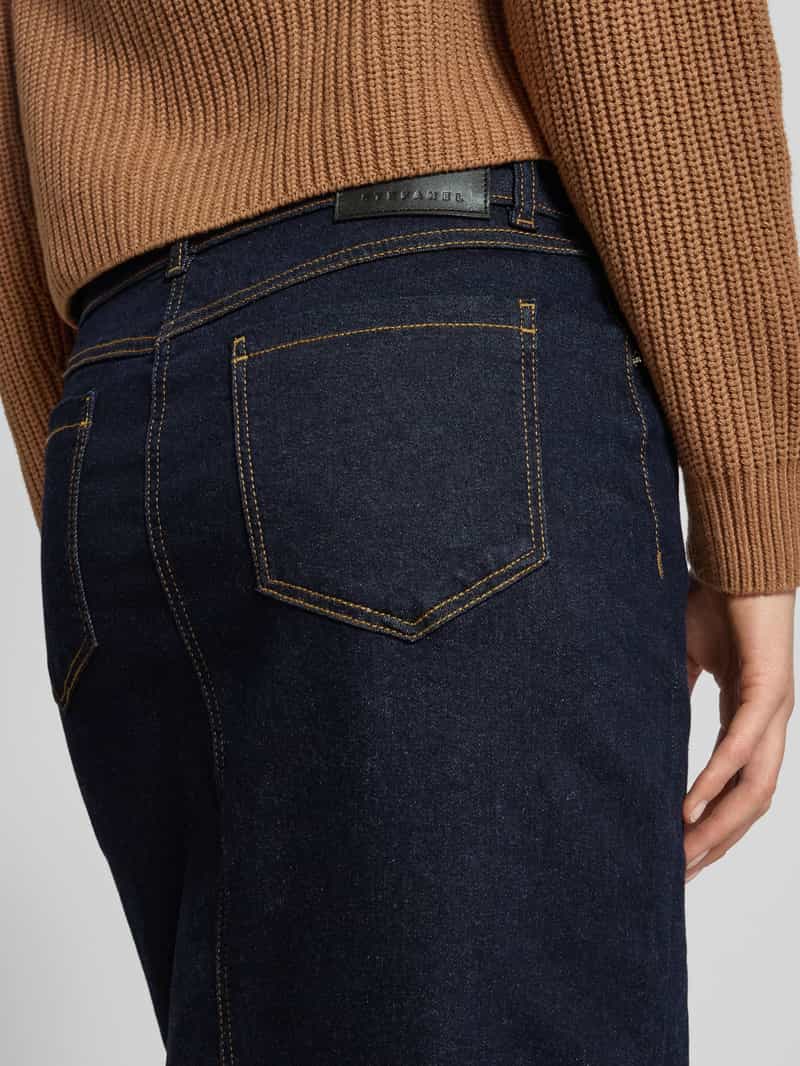 Stefanel Jeansrok met loopsplit model 'GONNA LUNGA DENIM'