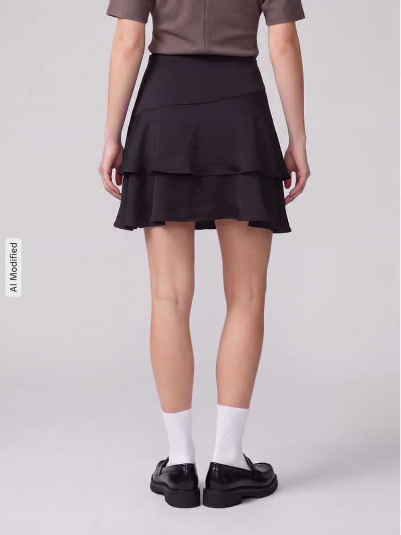 Vero Moda A-lijn mini-rok met volants model 'MIRO'