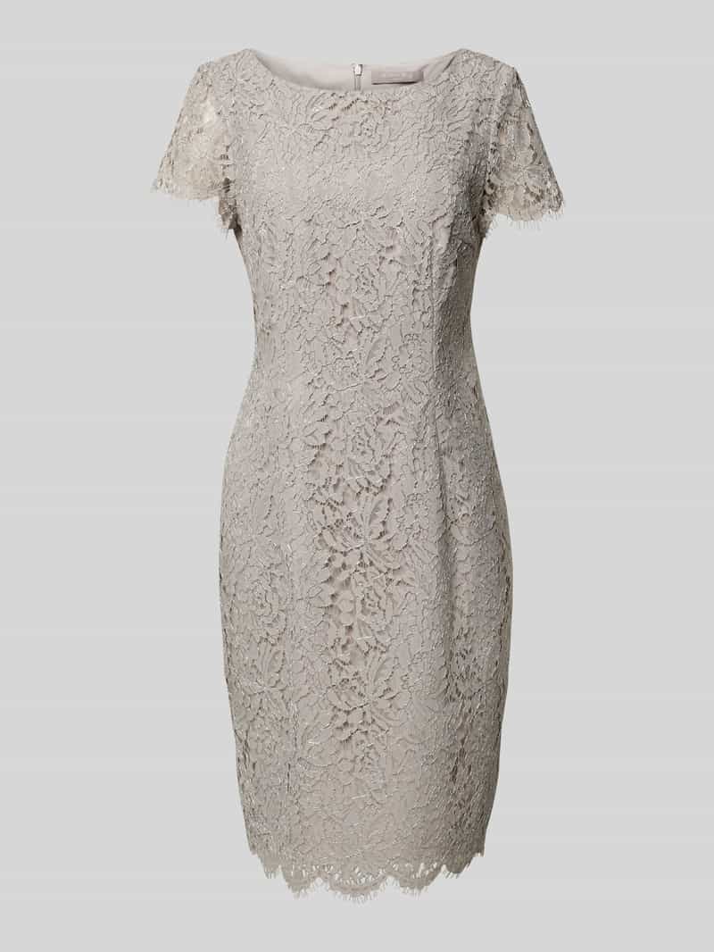 Christian Berg Cocktail Knielange cocktailjurk met viscose