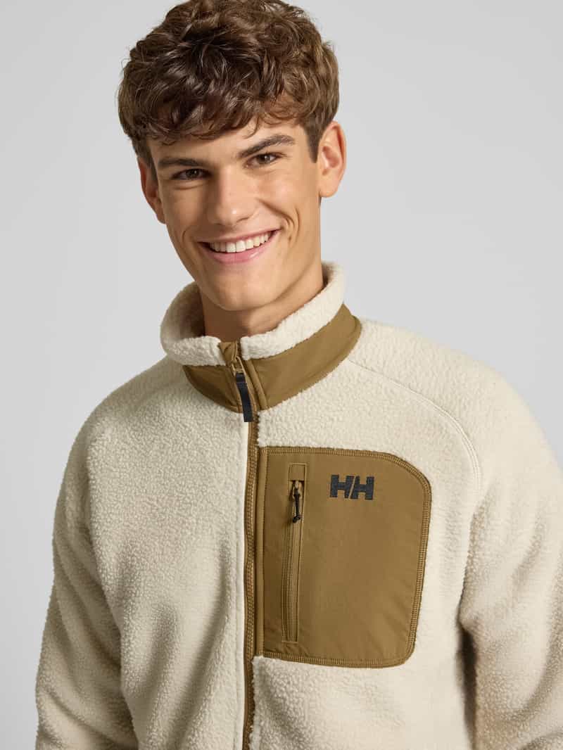 Helly Hansen Fleecejack met labelstitching en borstzak