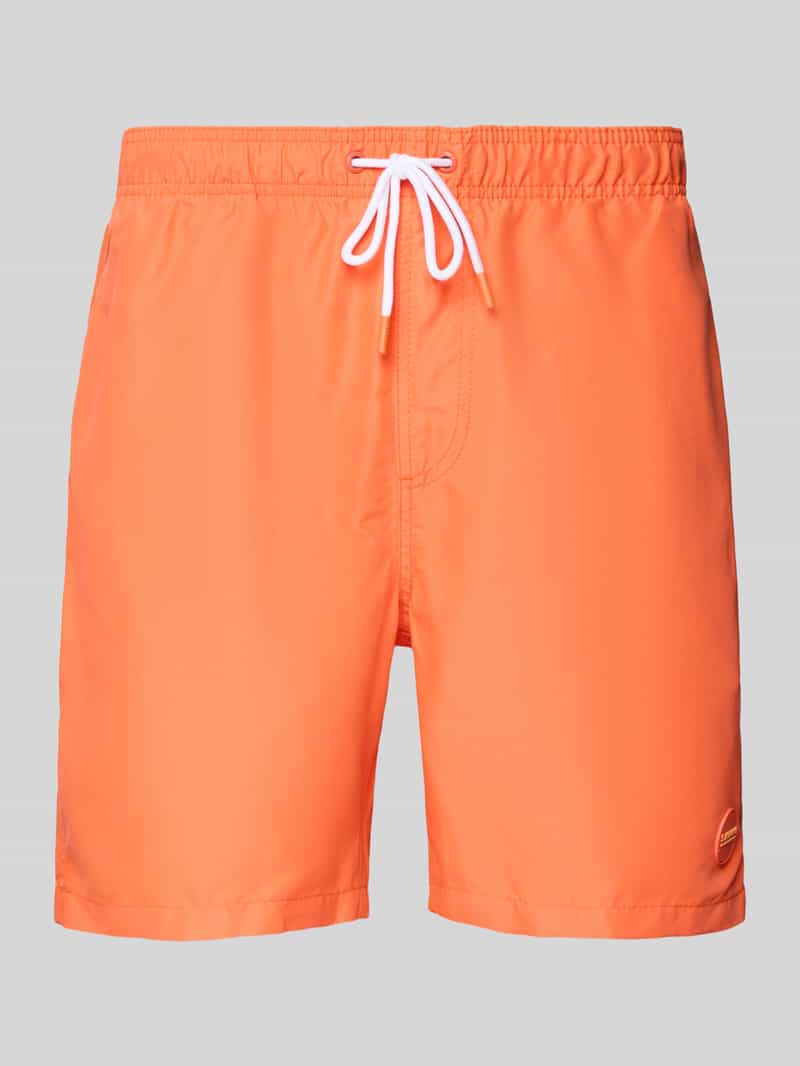 Shiwi Regular fit zwembroek met labelpatch model 'Mike'