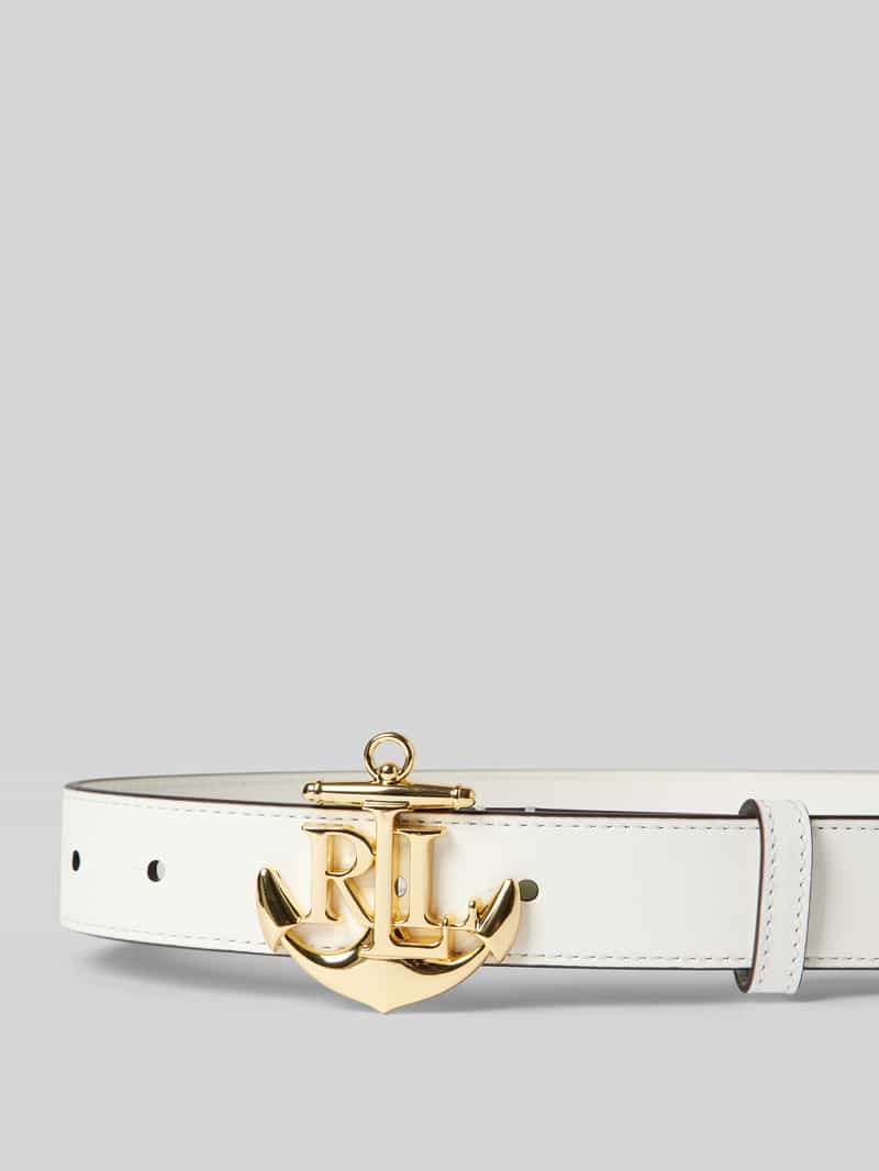 Lauren Ralph Lauren Leren riem met pinsluiting model '3D ANCHOR'
