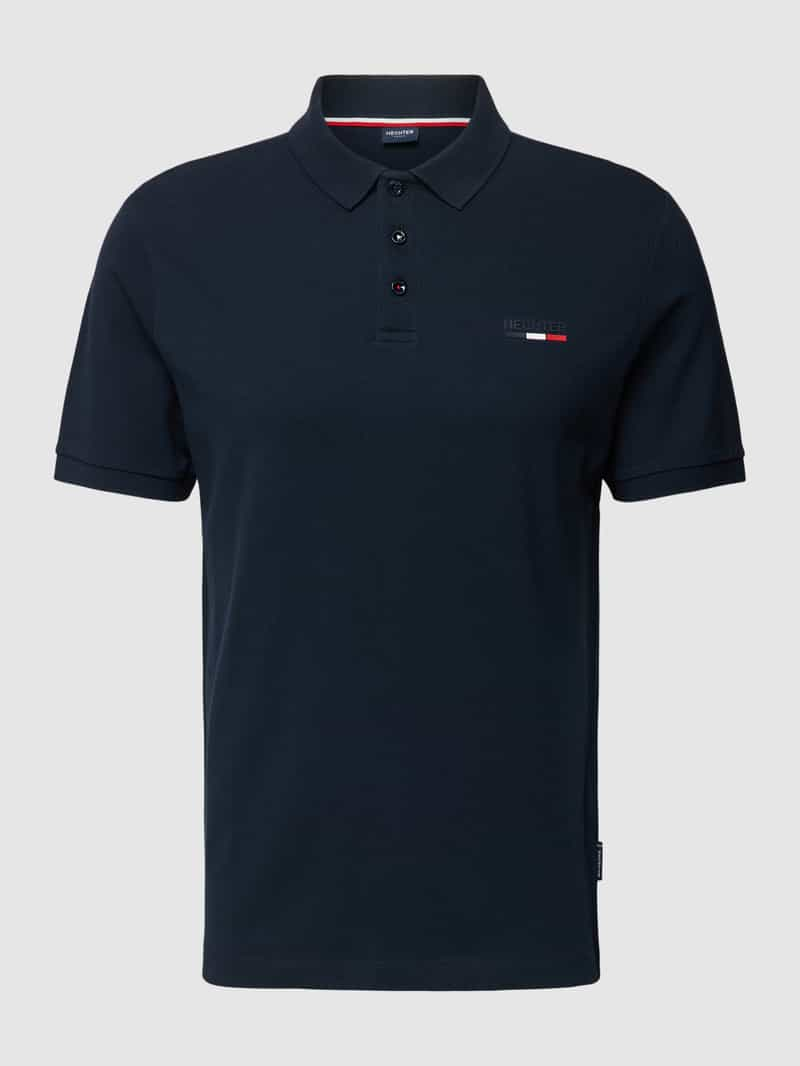 HECHTER PARIS Poloshirt met labelstitching