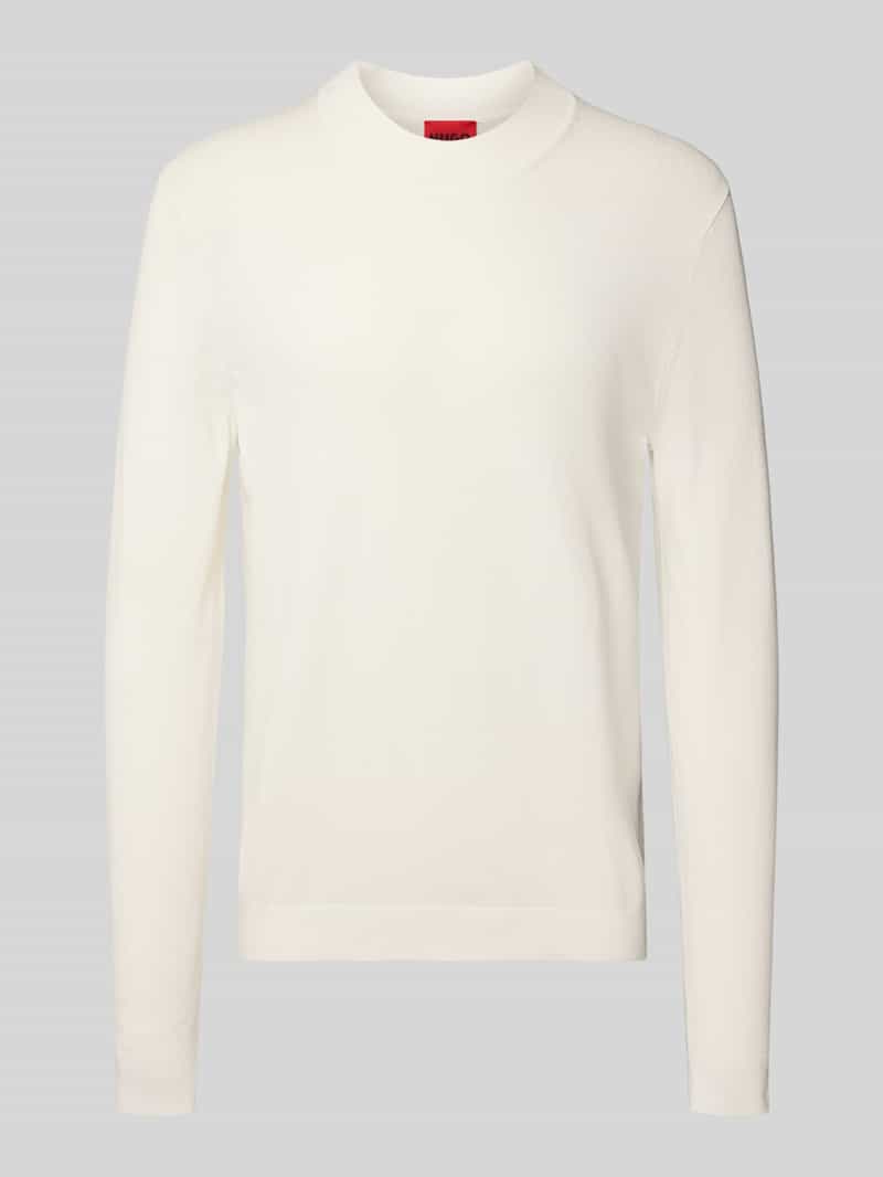 HUGO Regular fit gebreide pullover van viscosemix model 'SAN MARC'