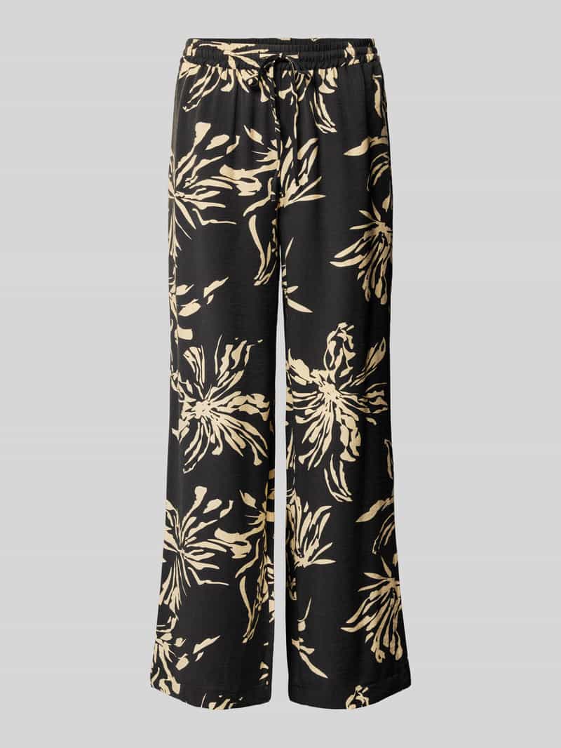 GUIDO MARIA KRETSCHMER WOMAN Relaxed fit stoffen broek van viscosemix model 'Ayana'