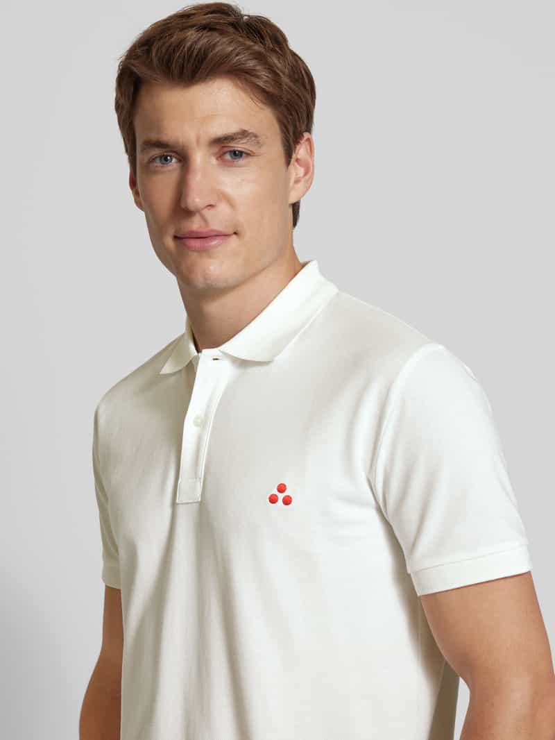 Peuterey Regular fit poloshirt met logostitching model 'ZENO'