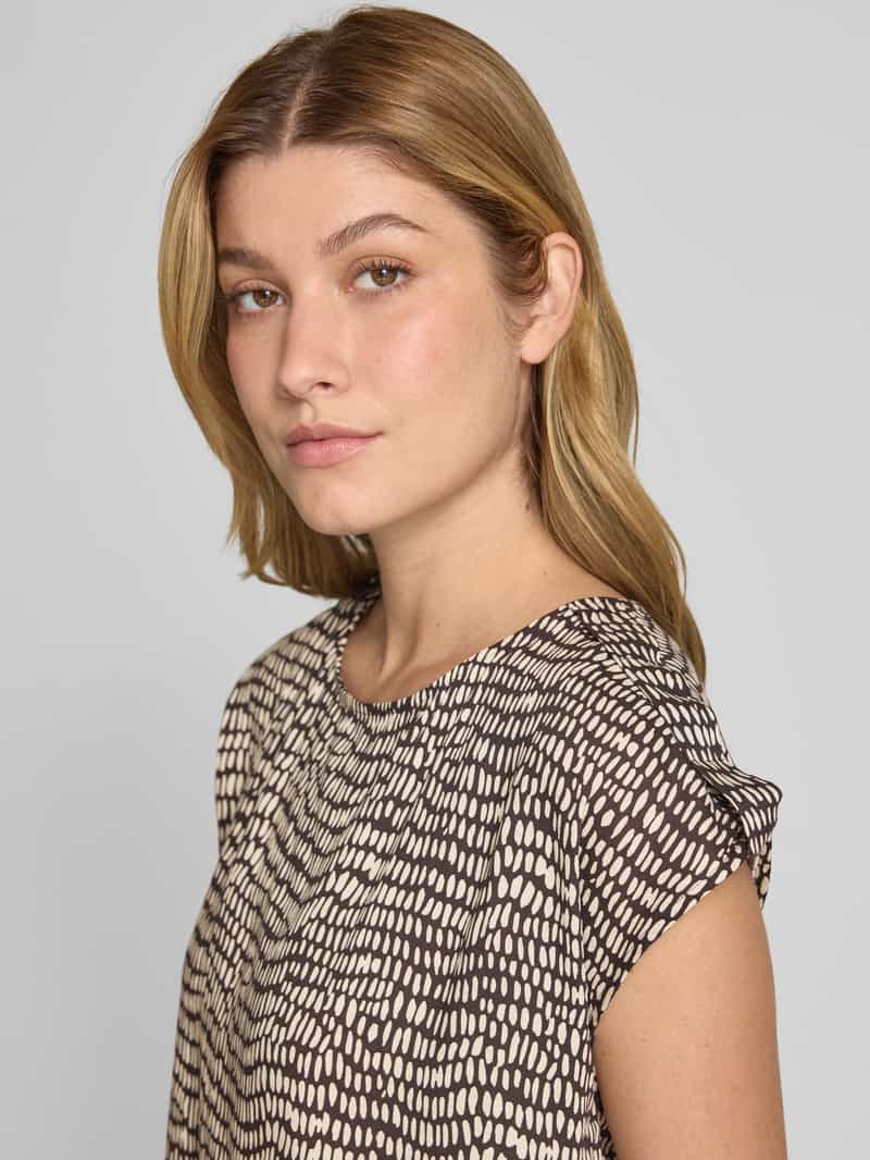 Opus Regular fit blousetop van pure viscose model 'Ferena splash'