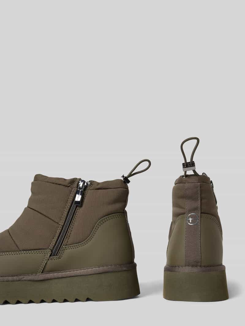 tamaris Boots met binnenvoering van geweven imitatiebont