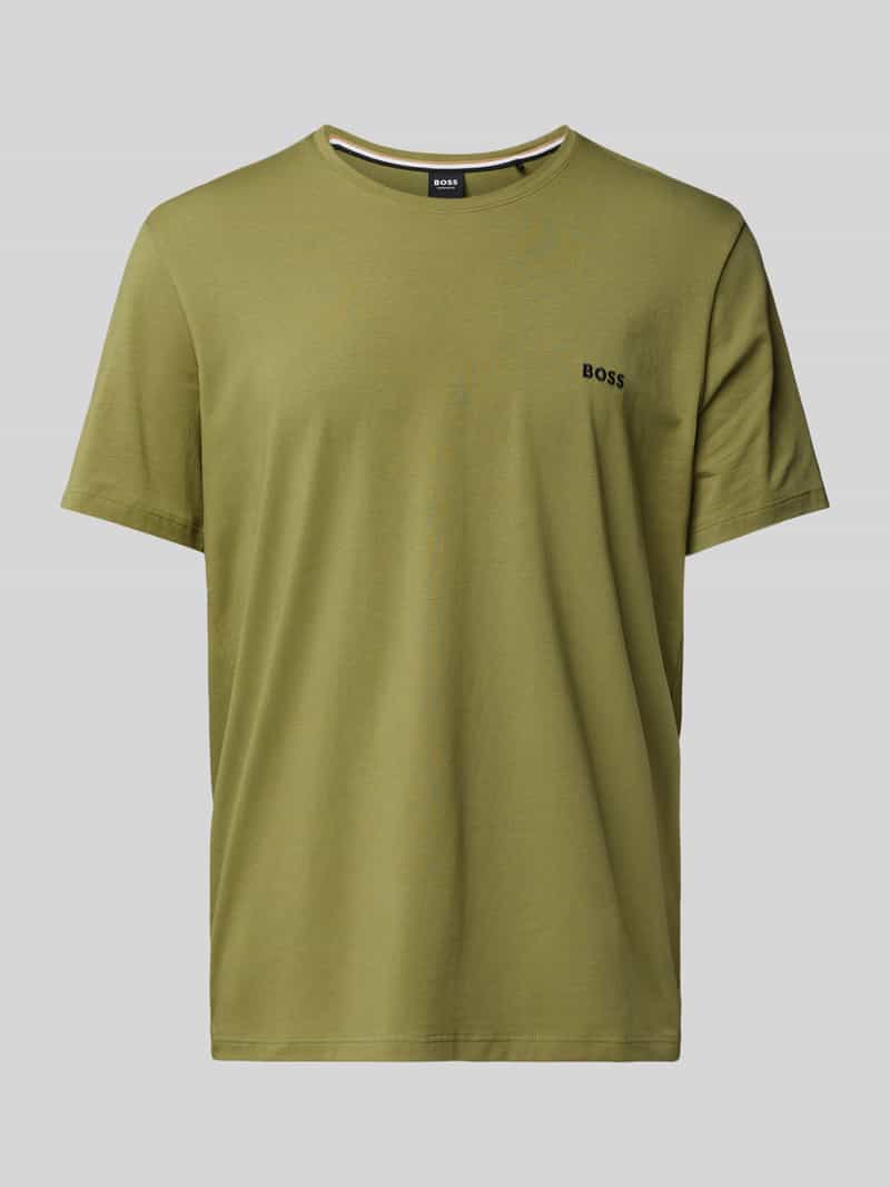 Boss T-shirt met logodetail model 'MIX&MATCH'
