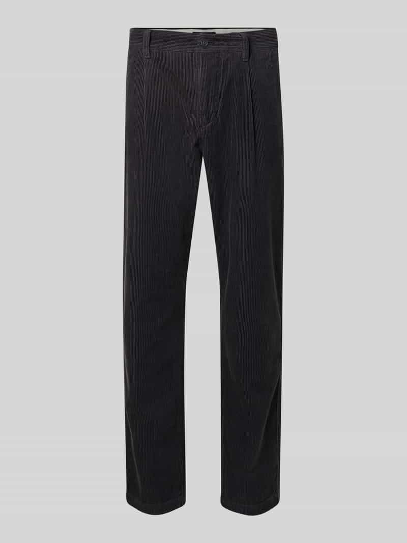 Marc O'Polo Tapered fit corduroy broek van puur katoen model 'OSBY PLEATS'