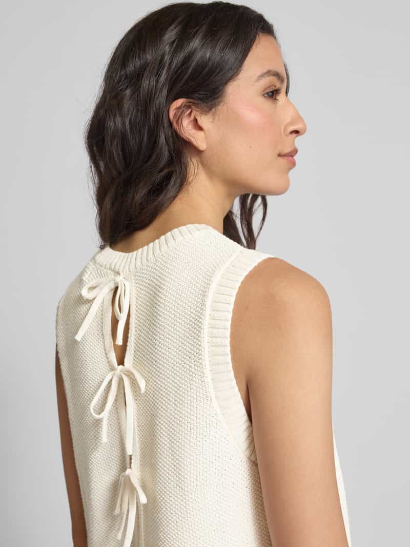 Ichi Tanktop in gebreide look model 'DOTTIES'