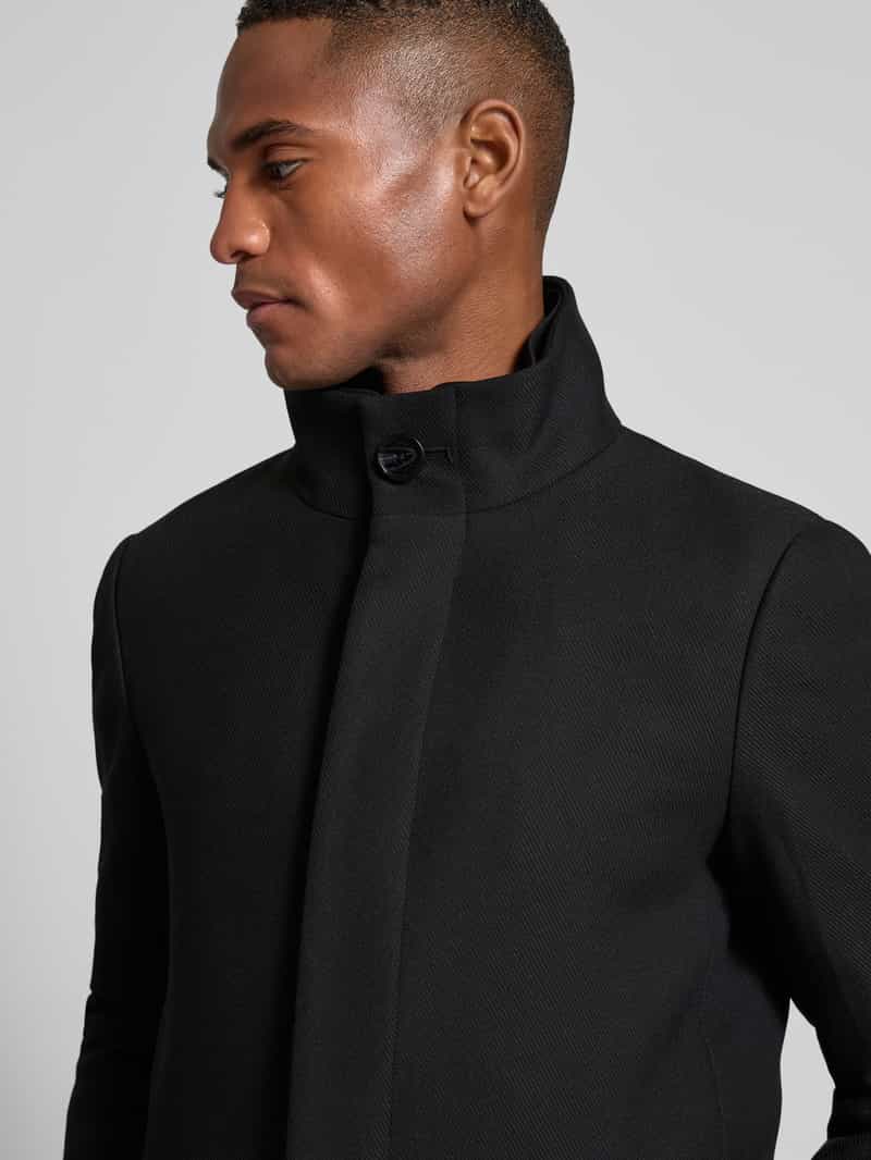 Matinique Lange jas met opstaande kraag model 'harvey'