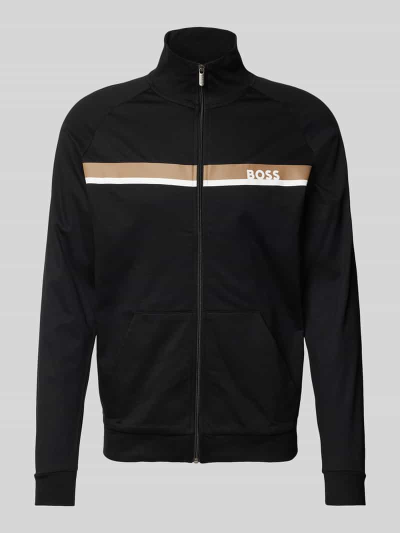 Boss Sweatjack met labelprint