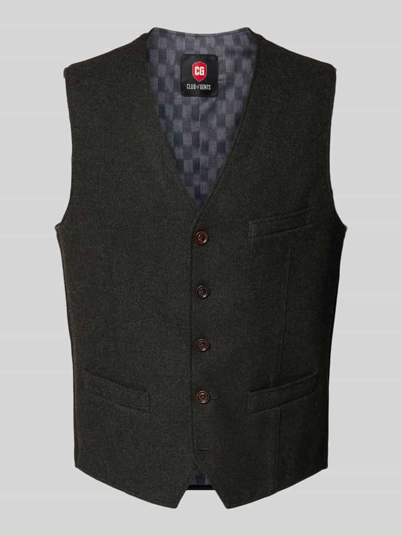 CG Club of Gents Gilet met strookzakken model 'Morley'