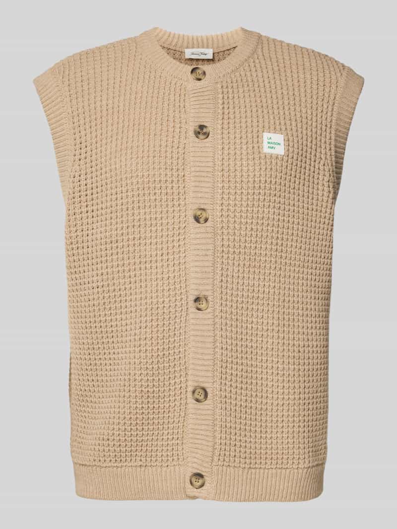 American vintage Gilet met labeldetail model 'CRASHWAY'