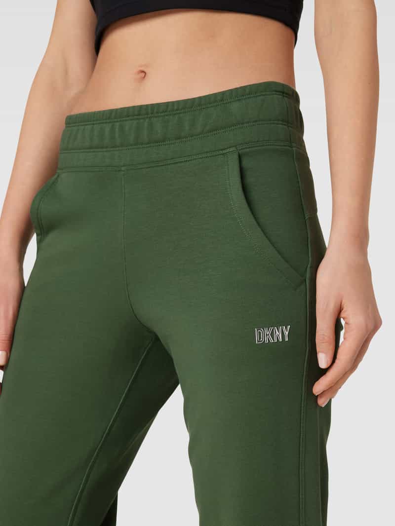 DKNY PERFORMANCE Regular fit sweatpants met labeldetail