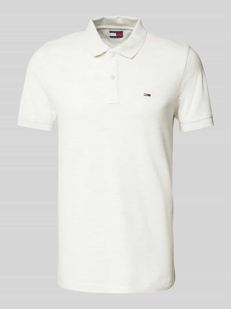 Tommy Jeans Slim fit poloshirt met logostitching