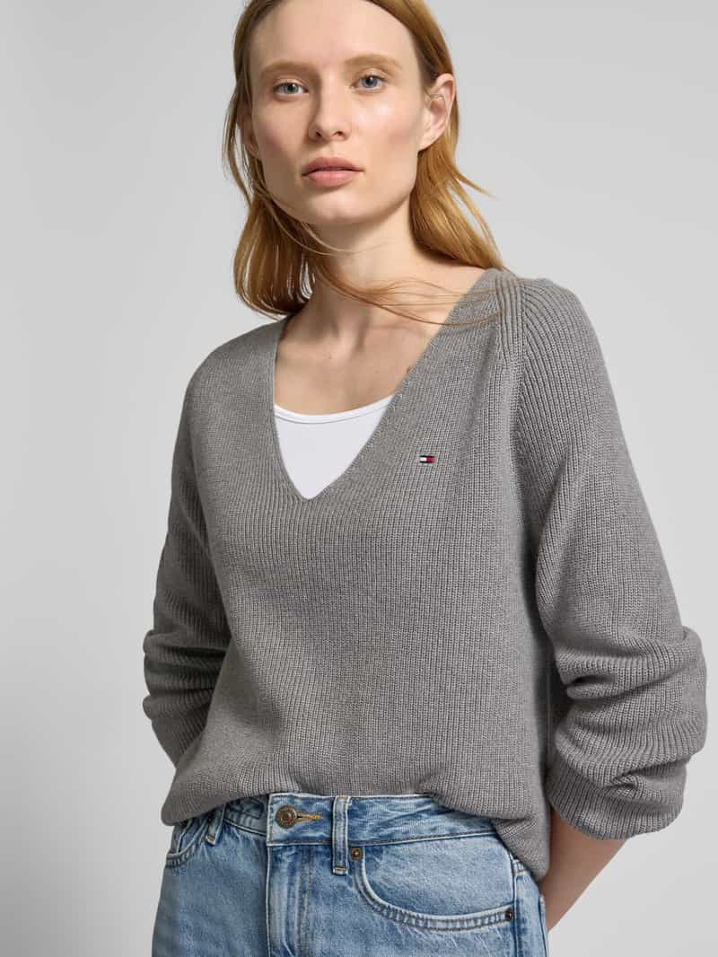 Tommy Hilfiger Gebreide pullover met logostitching