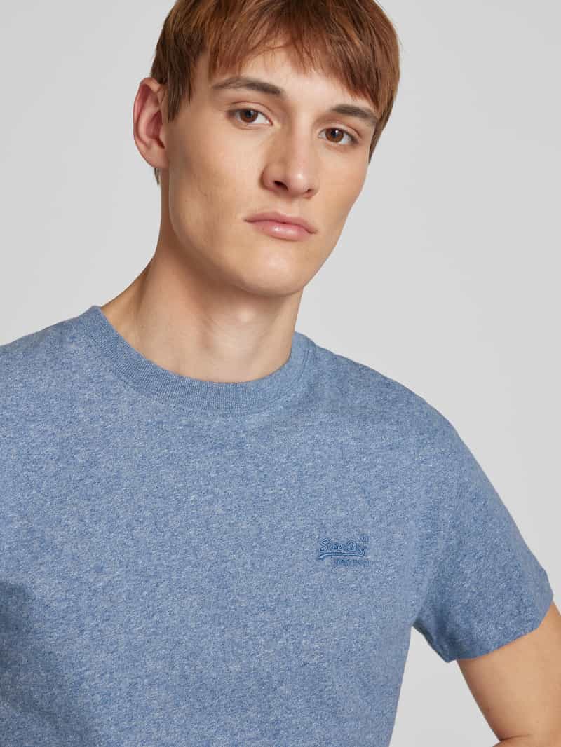 Superdry T-shirt met labelstitching