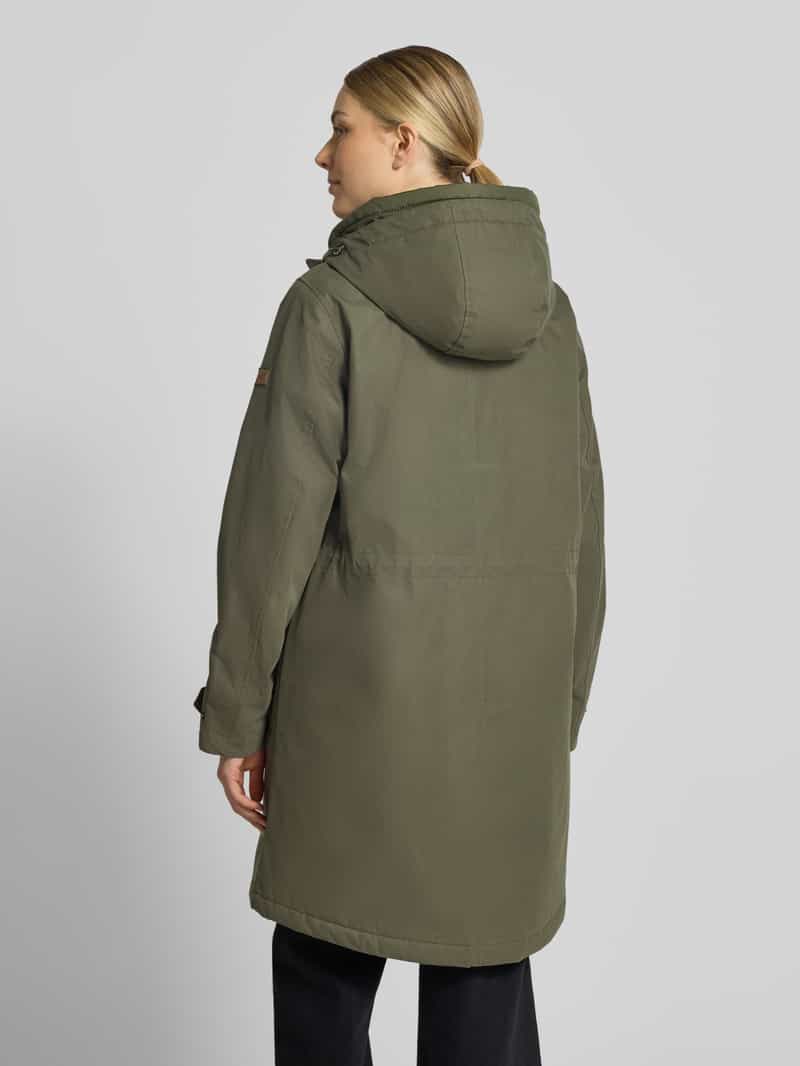 camel active parka met capuchon en klepzakken